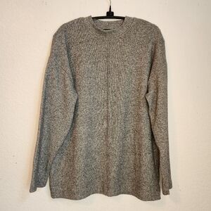 F&F Women's Heather Gray Crew Neck Sweater, UK S